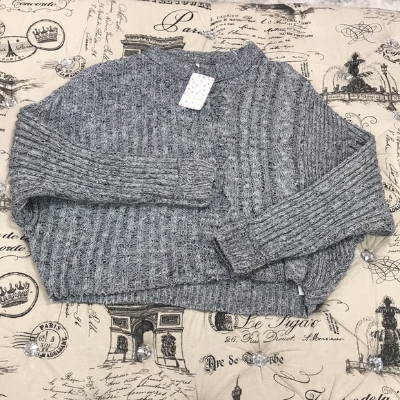 🎁 FREE PEOPLE On Your Side Crop Sweater - Picture 4 of 10